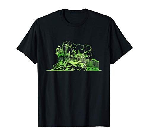Cool Train Shamrock St Patricks Day St Paddys Day T-Shirt