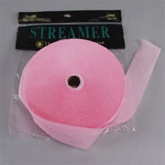 Baby Pink Crepe Paper Streamer | 1.75 in. x  500 ft.