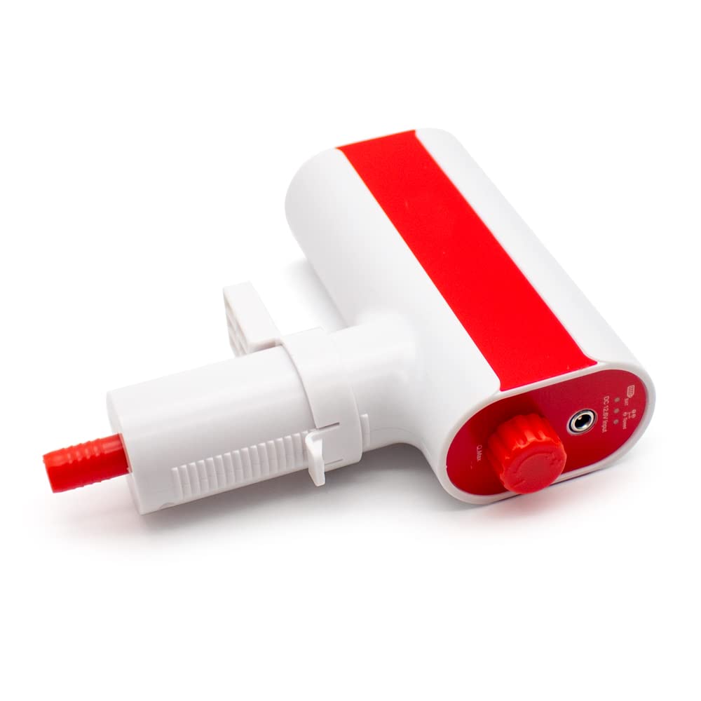Toplionace Nettoyeur électrique de Gravier D'aquarium AC 110V-220V, Aspirateur de Siphon D'aquarium à Changement D'eau, 2.5W/8.5W/15W Réglable (Rouge)