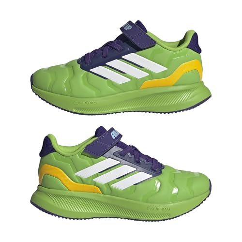 Image of adidas Kids' Marvel Run Falcon 5 Elastic Lace & Strap Shoe