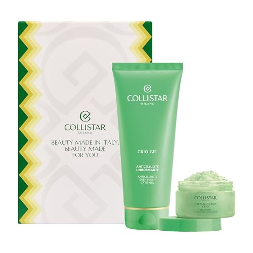 Collistar Cofanetto Regalo Corpo, Crio-Gel Anticellulite 200 ml e Talasso Scrub Crioattivo 150 gr, Pelle Rimodellata e Illuminata con Estratti di Bergamotto Italiano e Effetto Freddo Attivo