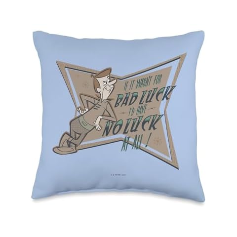 The Jetsons George Bad Luck Throw Pillow, 16x16, Multicolor Cover