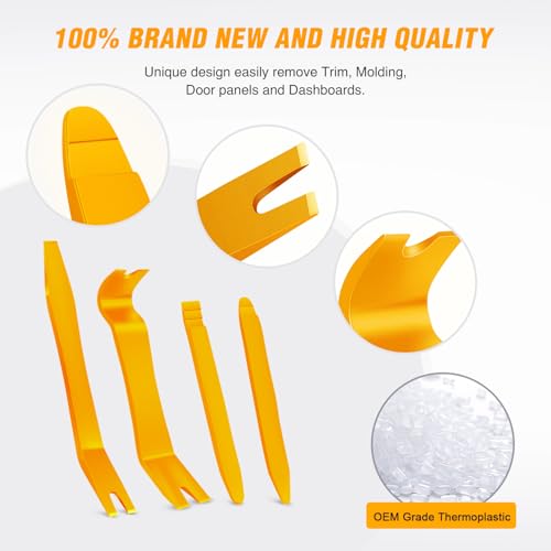 image for GOOACC 11PCS Trim Removal Tool Kit, Metal & Nylon Pry Tools Set for Ca