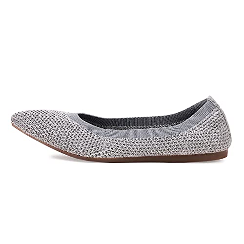 Image of Frank Mully Womens Pointed Toe Flats Knit Dress Shoes Comfort Women Shoes Softable