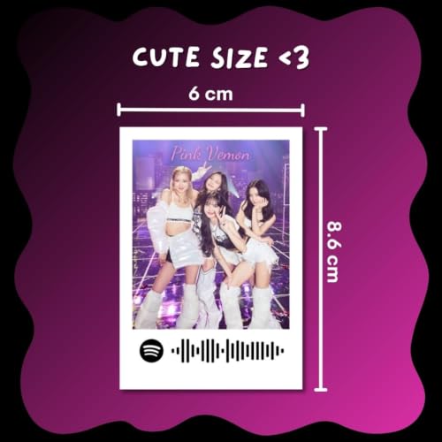 Image of Funk You Store Kpop Blink Photocards | Kpop Lomo Cards (Set of 35) Inspired by Black Pink | Born Pink Scannable Music Codes Photocards for Phone Accessories, Bedroom, Office, Living room, Dorm room