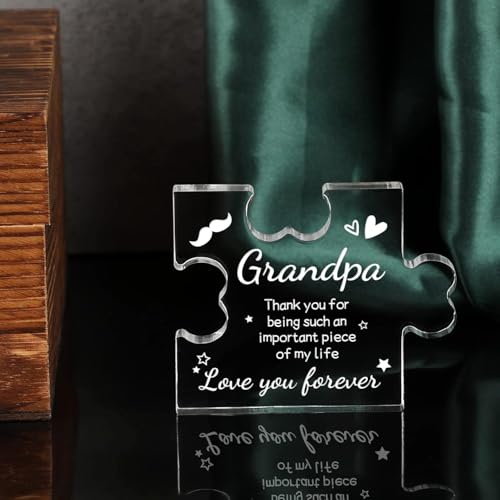 Image of Heart shaped plaque gift (Grandpa)