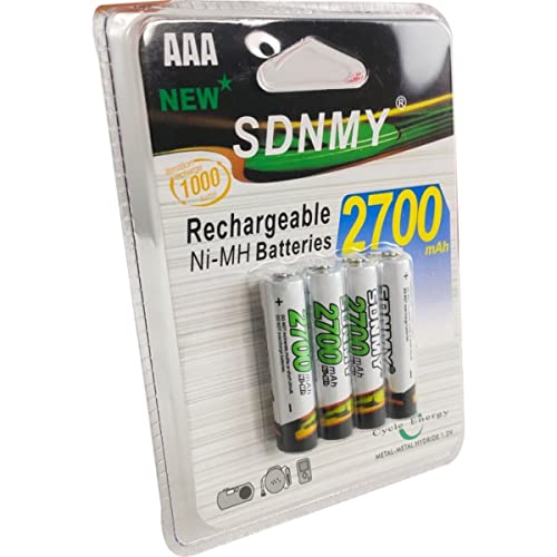 Pilha Recarregável AAA 2700mAh Blister com 4 unidades