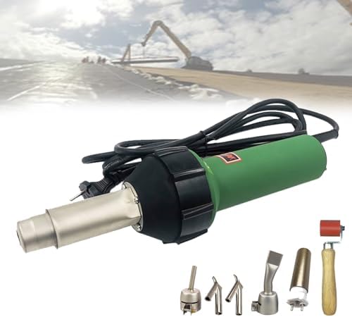 Vinyl Floor Repair Hot Air Gun Plastic Welder with Speed Nozzles & Seam Roller - Essential Tools for Efficient Welding, Home Improvement & DIY Projects