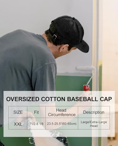 Gorra oversize XXL para cabeza grande ajustable miniatura 7