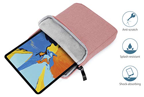 MyGadget-Bolsa-de-Nylon-de-10-para-Tablet-Estuche-Acolchado-para-Apple-iPad-97-Air-Pro-Mini-Samsung-Galaxy-Tab-S3-Maletin-Impermeable-Rosado