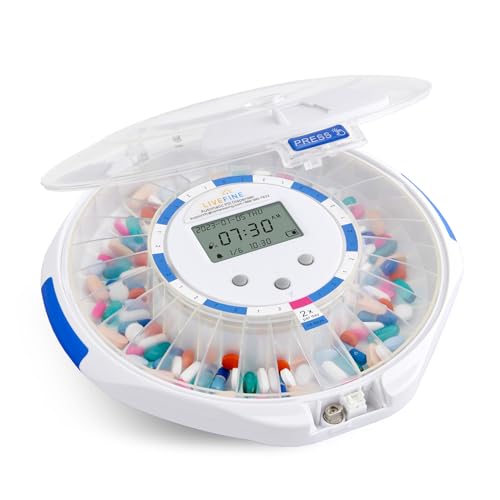 Pilulier automatique LiveFine organiseur de médicaments électronique avec alerte sonore