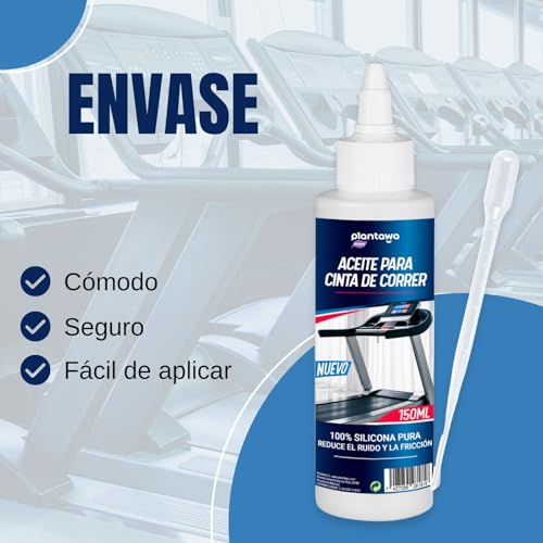 Plantawa Lubricante cinta de correr 150ml | Aceite para Cinta Correr. Ideal para Gimnasios, Cintas Domésticas. Aplicación Precisa. Apto para todas las cintas de correr. - imagen 5