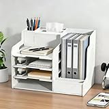Matériau respectueux de l'environnement et durable pour une utilisation durable : fabriqué à partir de composite bois-plastique PVC de qualité supérieure, ce porte-lettres pour le rangement de bureau à domicile et le bureau est léger mais solide, non toxique et sans odeur. Le bac à lettres en papier est résistant à l'usure, à l'oxydation et conçu pour durer. Sa construction durable garantit qu'il peut supporter une utilisation quotidienne tout en conservant une apparence propre et professionnelle.