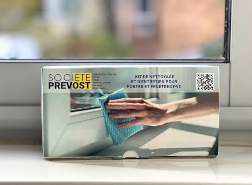 Kit d'entretien pour fenêtre PVC blanc élimine taches grises et mécanismes bloqués