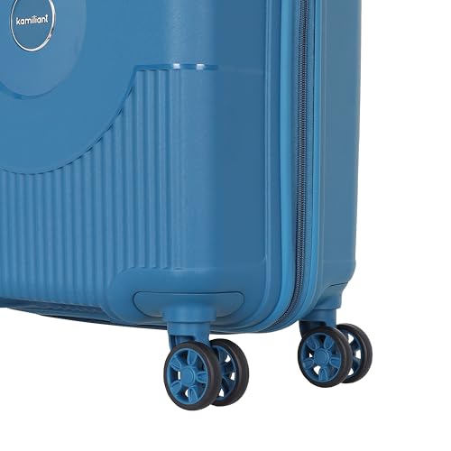 Image of Kamiliant Polypropylene KAM Double 8 Spinner Wheels Hard Shell Suitcase Might DW SP55CM DEEP Ocean,Blue,Small