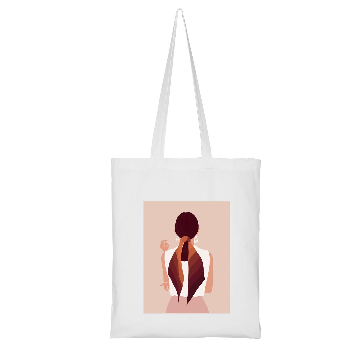 Clapcart Reusable Zipper Tote Bag for Women/Girls | Multipurpose 100% Organic Cotton Printed Tote Bags | Shopping/Grocery Bag | Sturdy Canvas Bag with 12kgs Capacity (Girl Back) (B0BYF6DL8L) Amazon Price History, Amazon Price Tracker
