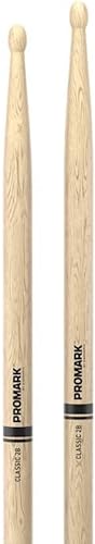 Miniatura 3 de ProMark Classic Attack 2B Shira Kashi Oak Baquetas, punta ovalada de madera, comprar 3 pares y obtener 1 gratis