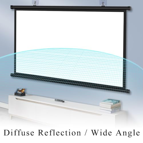 Pantalla manual para proyector 72 pulgadas 4:3 portátil miniatura 6