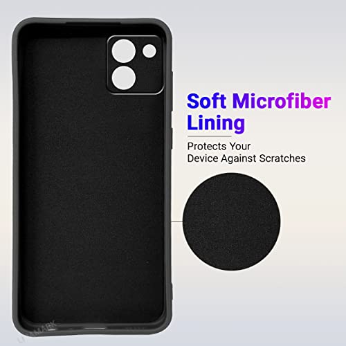Image of LIRAMARK Silicone Soft Back Cover Case for Samsung Galaxy A03 (Black)