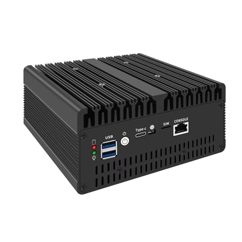 Image of Fanless Mini PC 8505 with DDR5 M.2 Nvme 4*i226 2.5G LAN,USB,HDMI,DP,Type-c,Intel 82599ES 2 * 10G SFP+,WiFi,Micro Router Appliance, AES-NI, OPNsense,NO RAM NO SSD