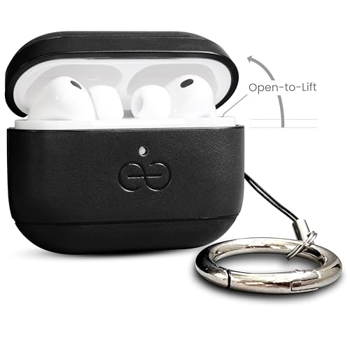 Coque AirPods Pro en cuir véritable Dreem, étui chic antichoc compatible MagSafe