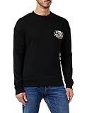 Jack&Jones Men's JJLIMIT Sweat Crew Neck Sweatshirt, Black, XL