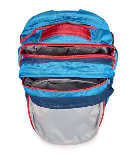 Image of JanSport Odyssey 38L Laptop & Hiking Backpack, Fits 15 inch Laptop or 3 L Hydration Bladder, Navy, Tuck-Away Hip Belt, Dual Main Compartments, Ergonomic Padding, College & Travel Daypack