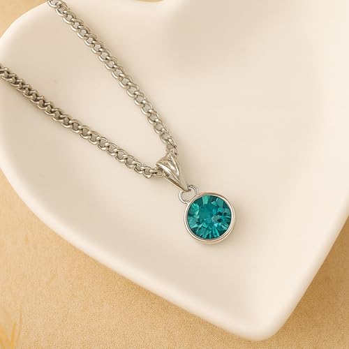 Image of Estele Solitaire Stones Charm Pendants /Necklaces for Girls & Women's
