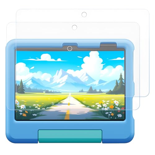 OddMart 2PCS Screen Protector for HD 8 Kids Pro 2024 8 Inch Tablet Tempered Glass Film 9H Hardness Ultra Clear Anti-Scratches Bubble free Anti-Fingerprint