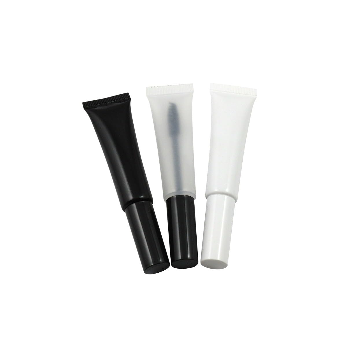 200 unidades de tubos cosméticos vacíos de 15 ml, 3 tipos de envases recargables suaves(15ml Transparent)