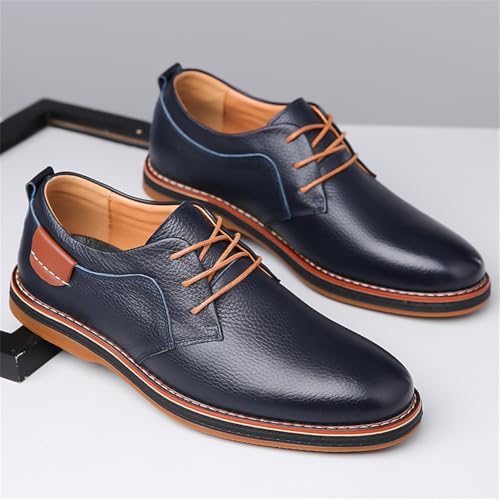 Men's Casual Dress Oxfords Shoes Business Formal Leather Derby Sneakers3