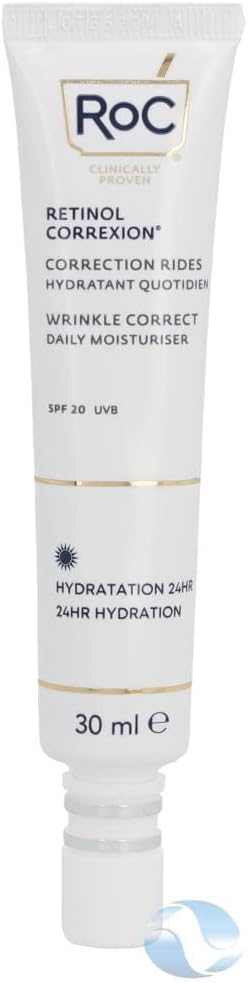 RoC – RetinolCorrexion Wrinkle Correct day care SPF 20 – face cream with retinol and vitamin E – anti-wrinkle and aging – 30 ml