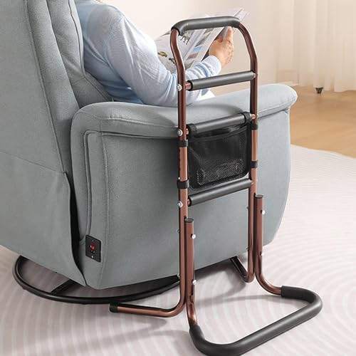 Standing Supports Aid with Storage Pocket Bed Rails Stand Assist Chair Lift Assist for Elderly Adjustable Heights Hand Rail Mobility&Daily Living Aids for Patients,Disabled,Pregnant