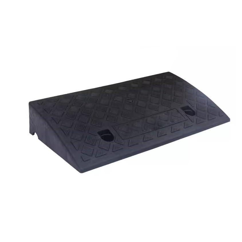 Rampa portátil de PVC negra para vehículos y sillas de ruedas miniatura 1