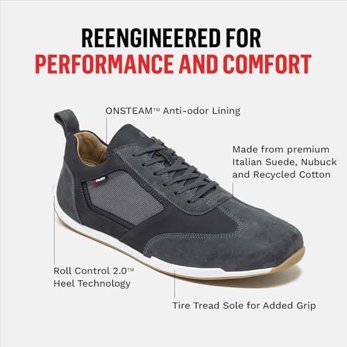 Piloti Endurance Men’s Driving Shoe, Premium Nubuck & Suede Performance Sole for Grip & Pedal Feel Driving Sneakers for Men4