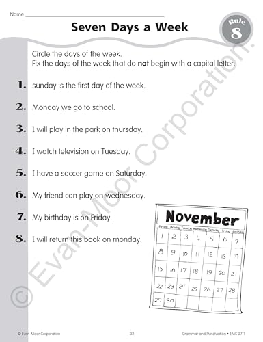 Grammar and Punctuation, Grade 1 - Image 4