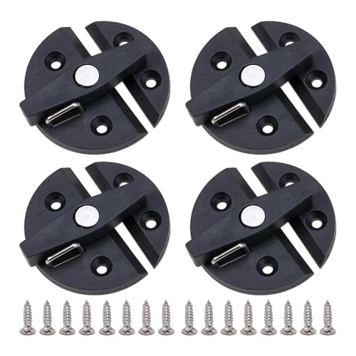 WSDMAVIS 4Pcs Reliable Boat Cabinet Twist Latch Nylon Round Turn Button Twist Catch Latch for Boats Yachts RVs Essential Hardware Accessory