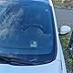 Bleib Weg von meiner Karre Parkscheibe mit Katze mit 2 Einkaufswagenchips Zeige mit Dieser grummeligen Katze DASS Man von deinem Auto Besser Abstand hält - Vorderseite gemäß StVO