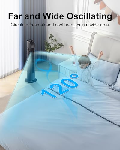 Uthfy 30 Inch Oscillating Tower Fan