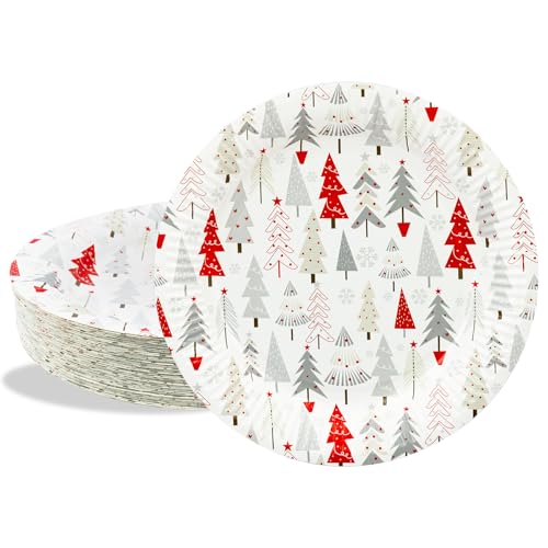 BFB Weihnachten Pappteller Set 23cm Partyteller 50 Stück Weiß...