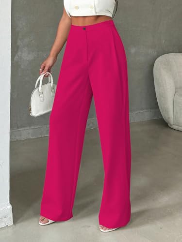 Image of Toochki Trousers for Woman Pants Women's Formal Office Korean | Black Track Pant | Straight | Cotton Spandex Stretchable Trouser | High-Waisted Bottom Wear