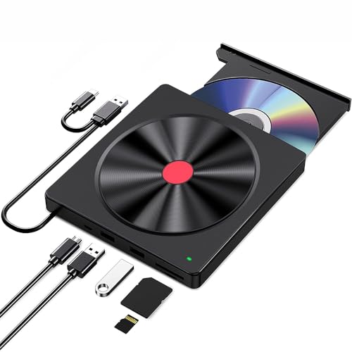 Graveur CD/DVD ROM +/-RW externe rapide et plug and play pour ordinateur de bureau