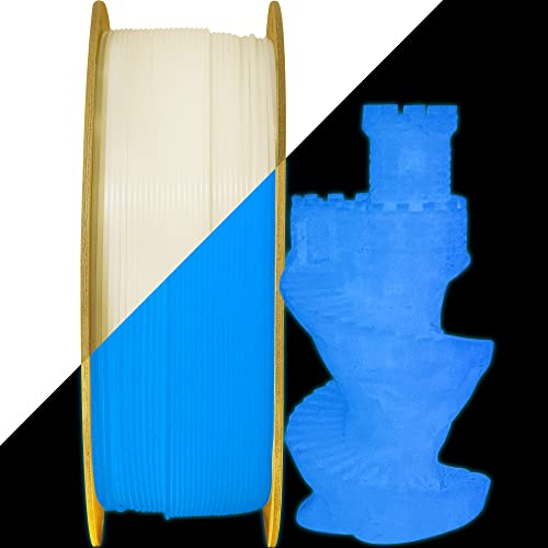 MIKA3D 1.75mm 2 Colors in 1 Silk Purple Blue PLA 3D Filament, 1KG 2.2LBS 3D Printing Material with Bicolor Dichromatic Double Colors, Dual Color Co-Extrusion 3D Filament Widely Fit for 3D Pr
