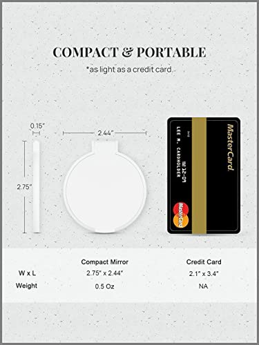 Getinbulk Compact Mirror Bulk, Round Makeup Mirror For Purse, Set Of 24 (White) #TOP1