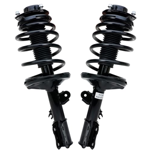 Image of Detroit Axle - 10pc Front Suspension Kit for Toyota Sienna 1998-2003, 2 Ready Struts 2 Sway Bars 4 Inner Outer Tie Rods 2 Boots 1999 2000 2001 2002 Replacement