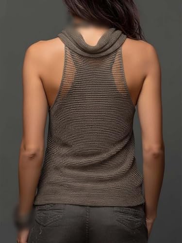 Conjunto de camisola de punto de dos piezas casual sexy de verano sin espalda 6