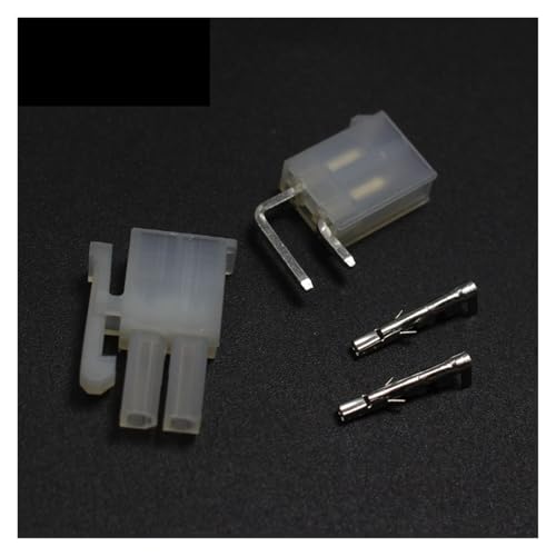 5set 5557 5569 2P Wiring Terminal Electrical Connector Kit 4.2mm 2x1P Bent Pin Jack