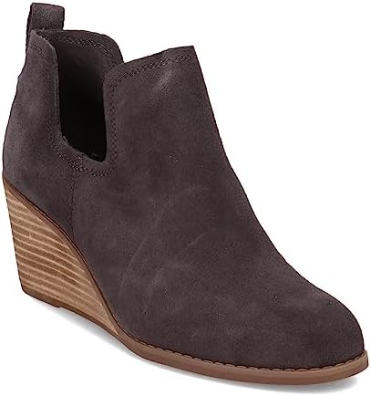 TOMS Women's Kallie Ankle Boot, Pavement Grey Suede, 5 | Image 3