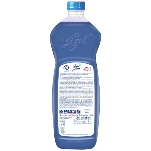 Image of Lizol Shakti 900ml - Aqua Fresh Floor Cleaner| 2X Better Cleaning vs Phenyl |Kills 99.9% Germs| Removes Tough Stains | Suitable for All Floor Cleaner Mops