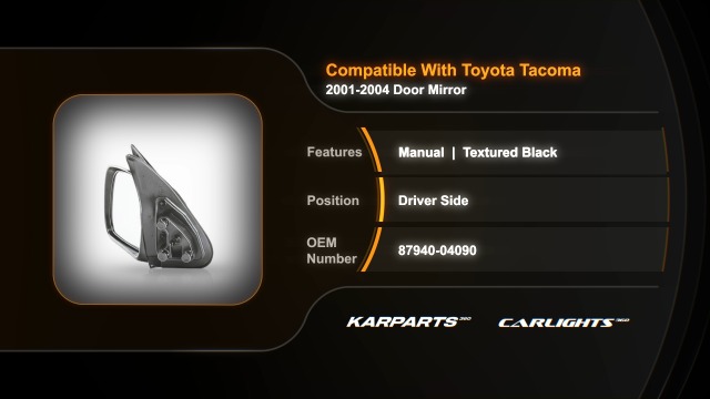 Amazon.com: For Toyota Tacoma 2001 2002 2003 Door Mirror Driver